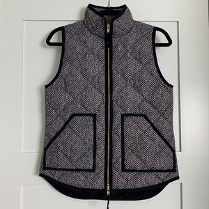 J. Crew Herringbone Quilted Vest